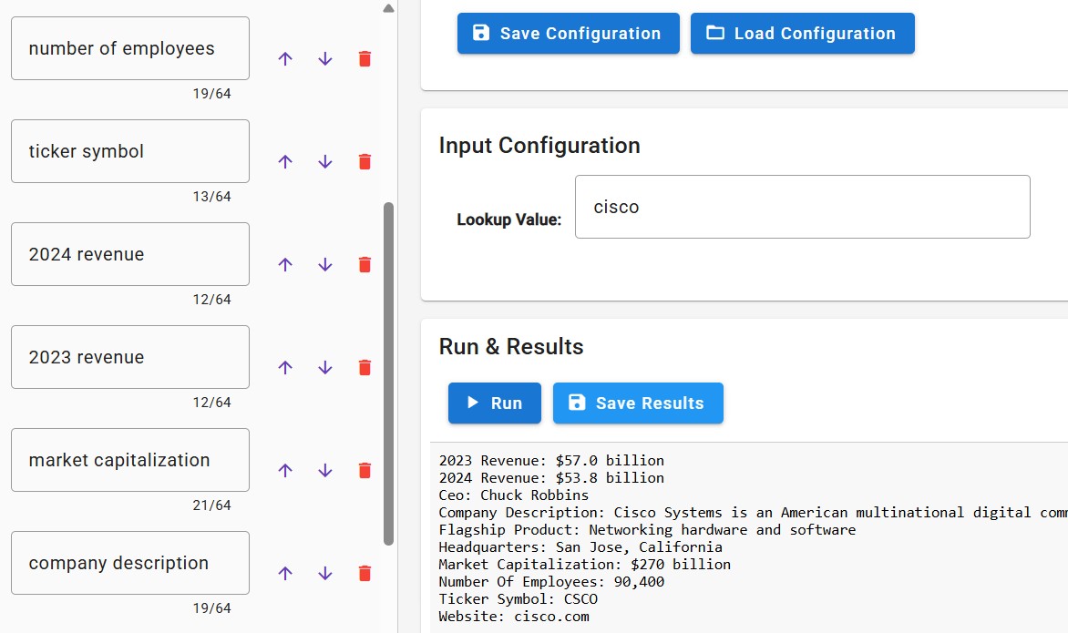 Screenshot of the Interactive Data Client homepage